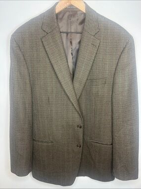 Ralph Lauren Brown & Gray Houndstooth Sport Coat